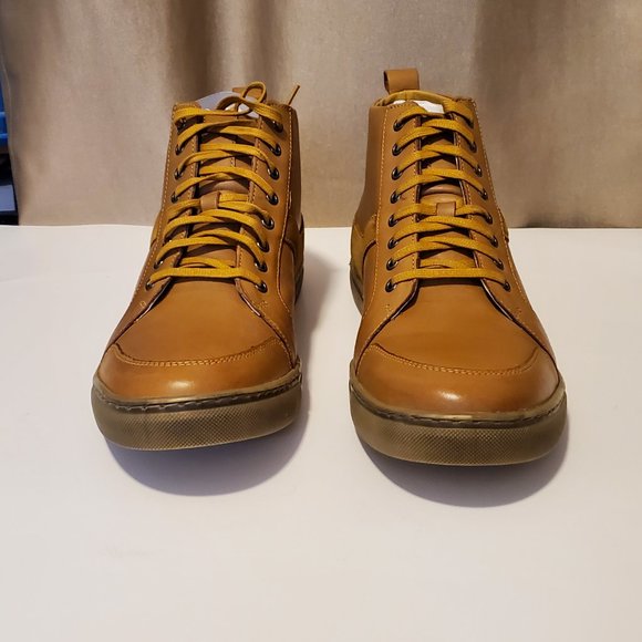 New Stacy Adams Men's Winchell Moc Toe Chukka Boot size 11.color Antique Gold - Picture 6 of 9